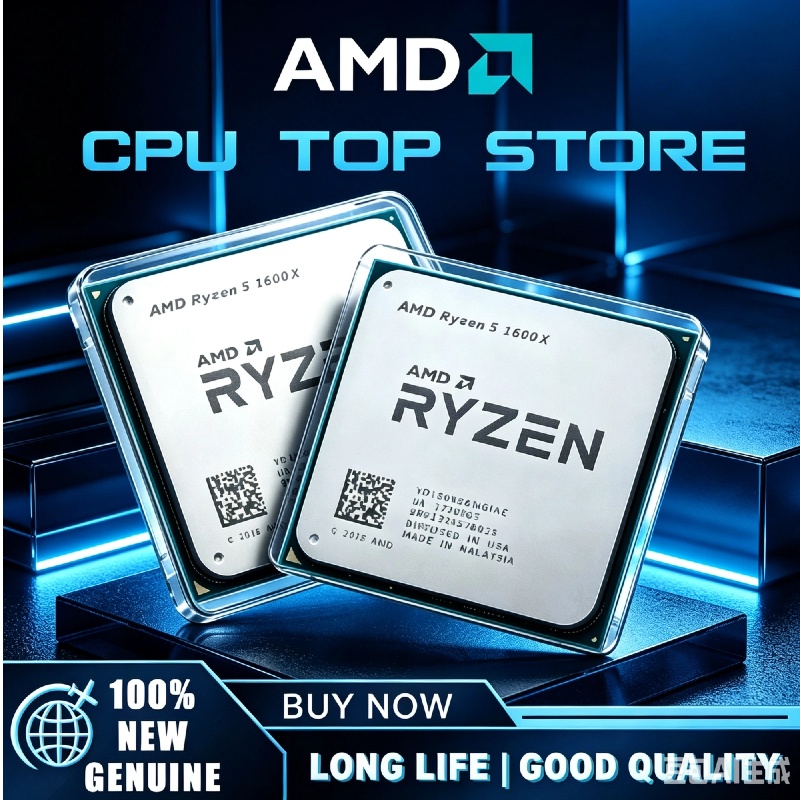 Amd Cpu Ryzen 5 - AMD Ryzen 5 1600X Original Baru