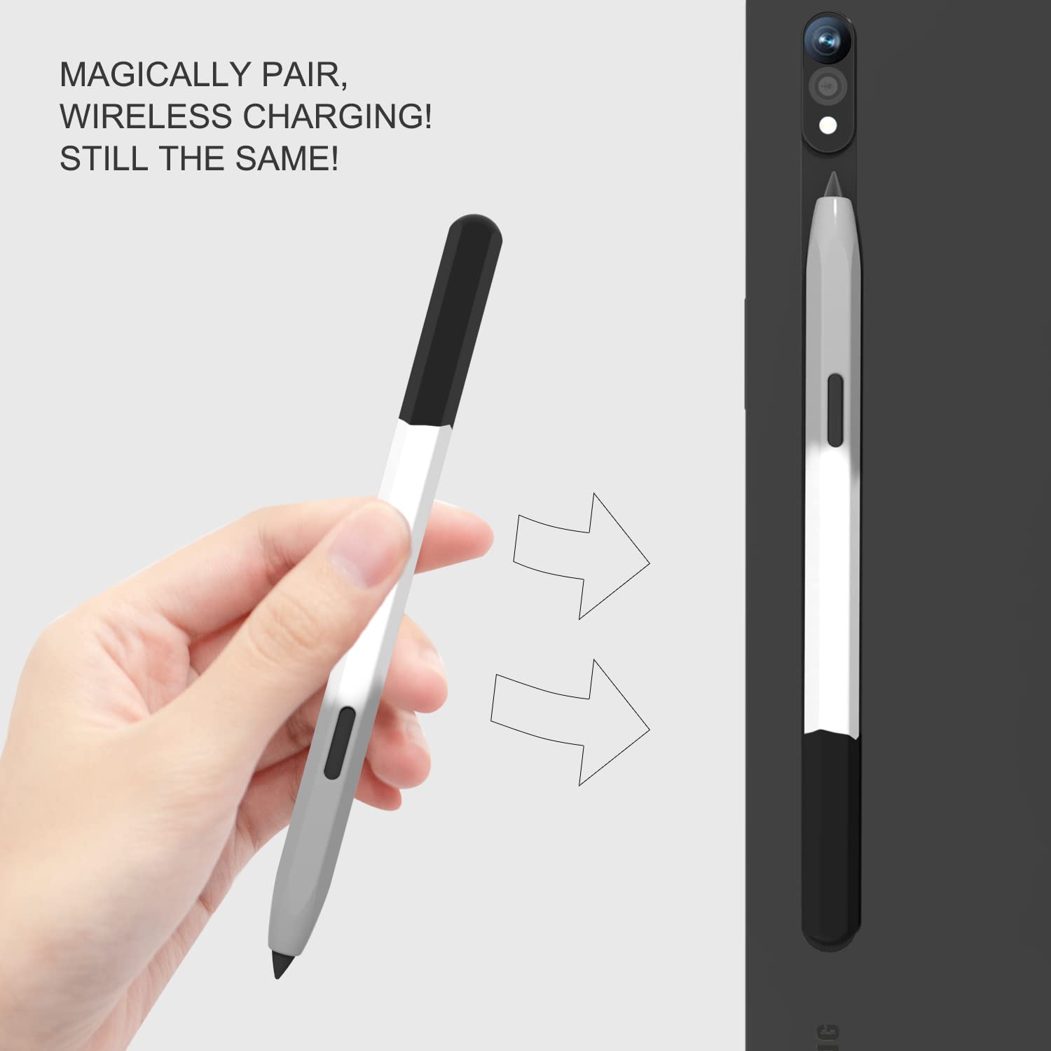 Pen Holder Magnetic - Casing lengan silikon untuk Samsung Galaxy