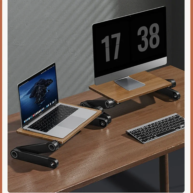 Laptop Stand Bamboo - Dudukan Tinggi Laptop Kayu Solid Braket