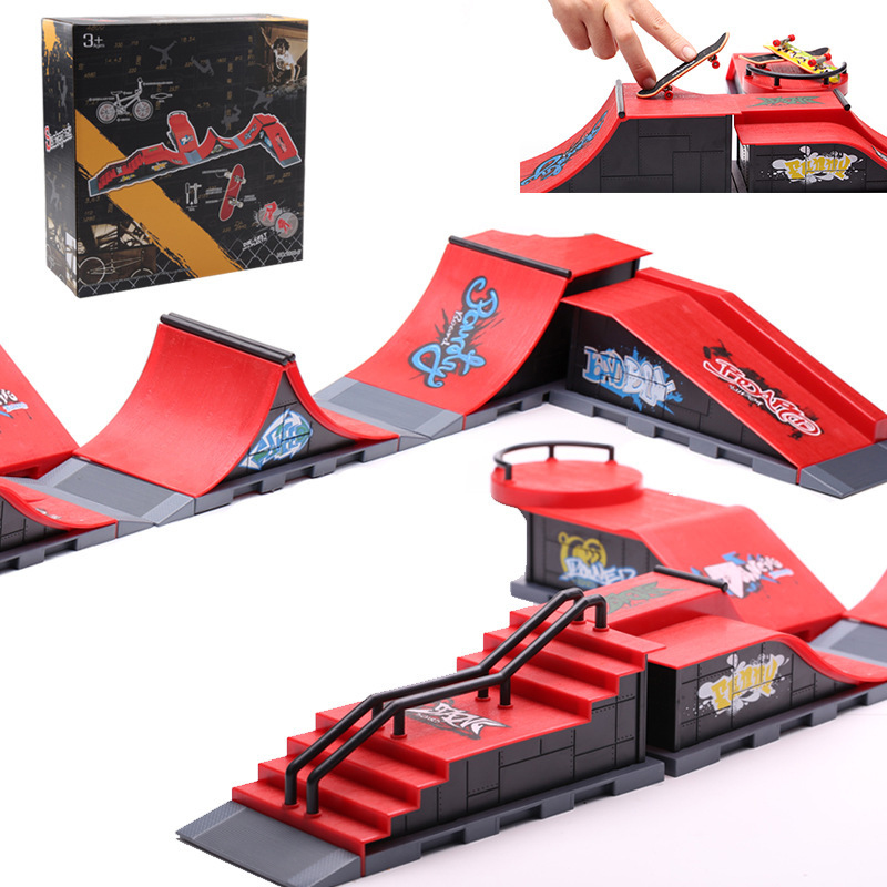 Tech Deck Accessories - 6-In-1 jari skateboard DIY Skate Park