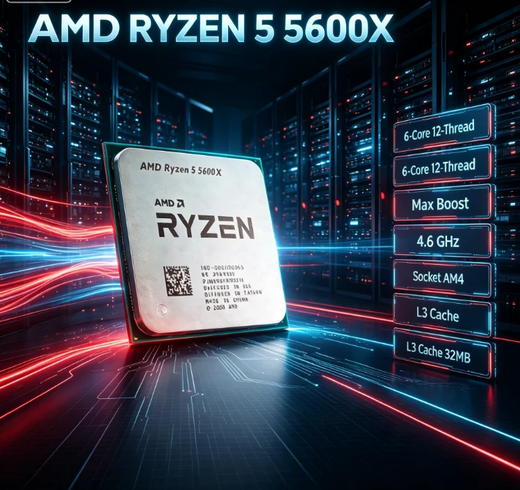 Amd Cpu Ryzen 5 - Prosesor Desktop AMD Ryzen 5 5600X