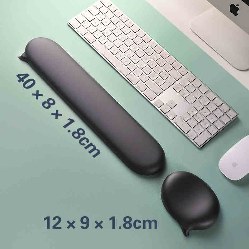 Keyboard Wrist Pad Leather - Mousepad Silikon Pergelangan Tangan Sisanya Dukungan