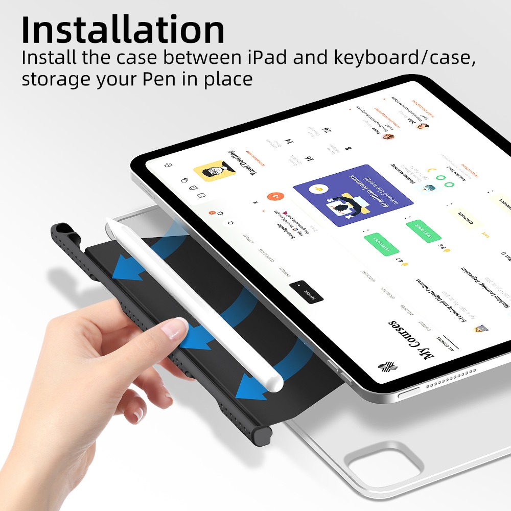 Pen Holder Magnetic - Tempat pensil untuk Apple Pencil 2