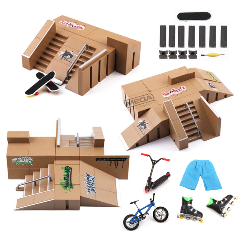 Tech Deck Accessories - Kit taman Skateboard jari dek latihan
