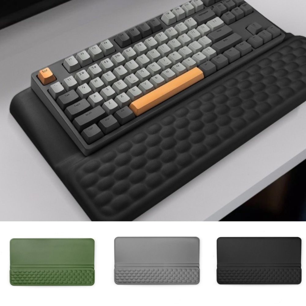 Keyboard Wrist Pad Leather - Penyangga Keyboard Komputer Ergonomis Anti-Selip untuk