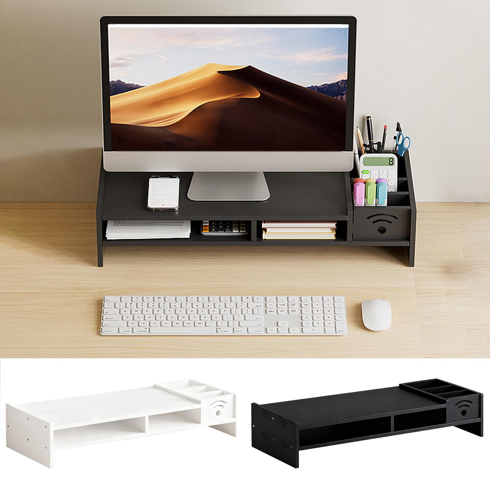 Laptop Stand Bamboo - Penyangga Monitor untuk Meja, Penyangga Meja