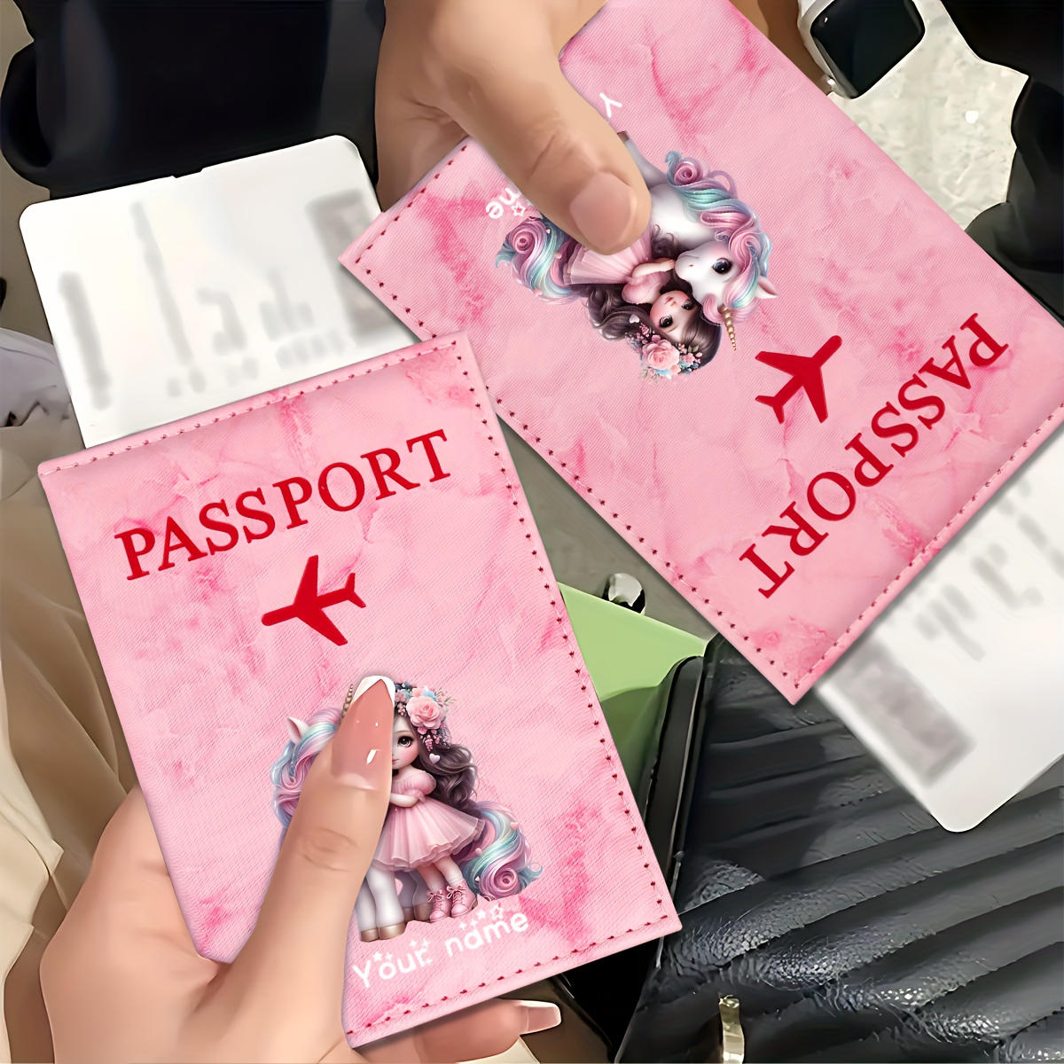 Tempat Paspor PU Pola Unicorn  - Tech Accessories For Travel ulasan dan harga