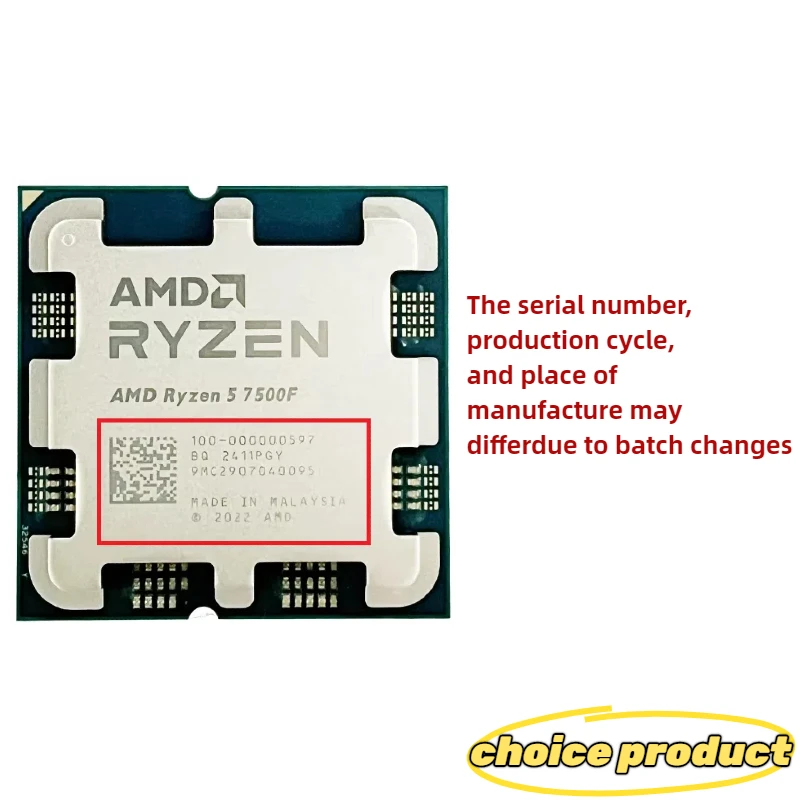 AMD Ryzen 5 7500F 3.7GHz 6 Cor - Amd Cpu Ryzen 5 ulasan dan harga