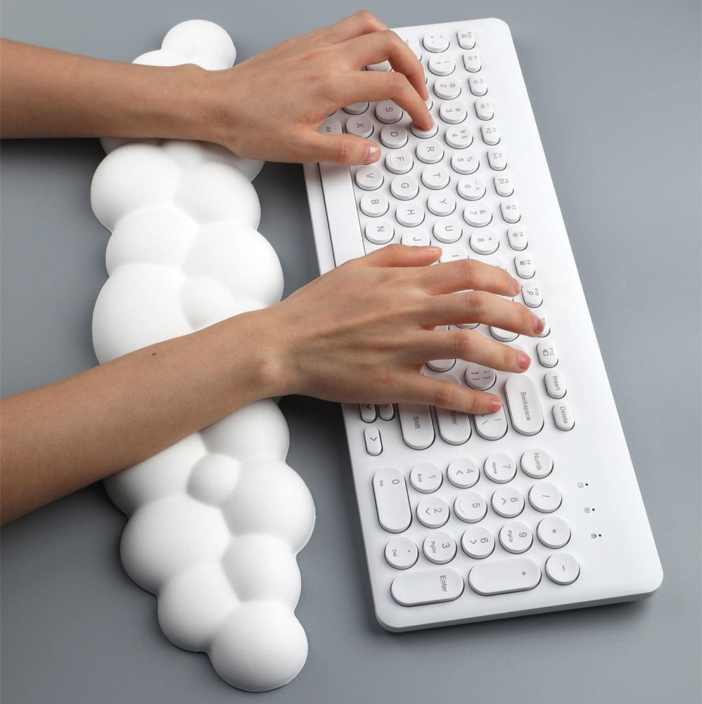 Alas Mouse dengan Sandaran Per - Keyboard Wrist Pad Leather ulasan dan harga