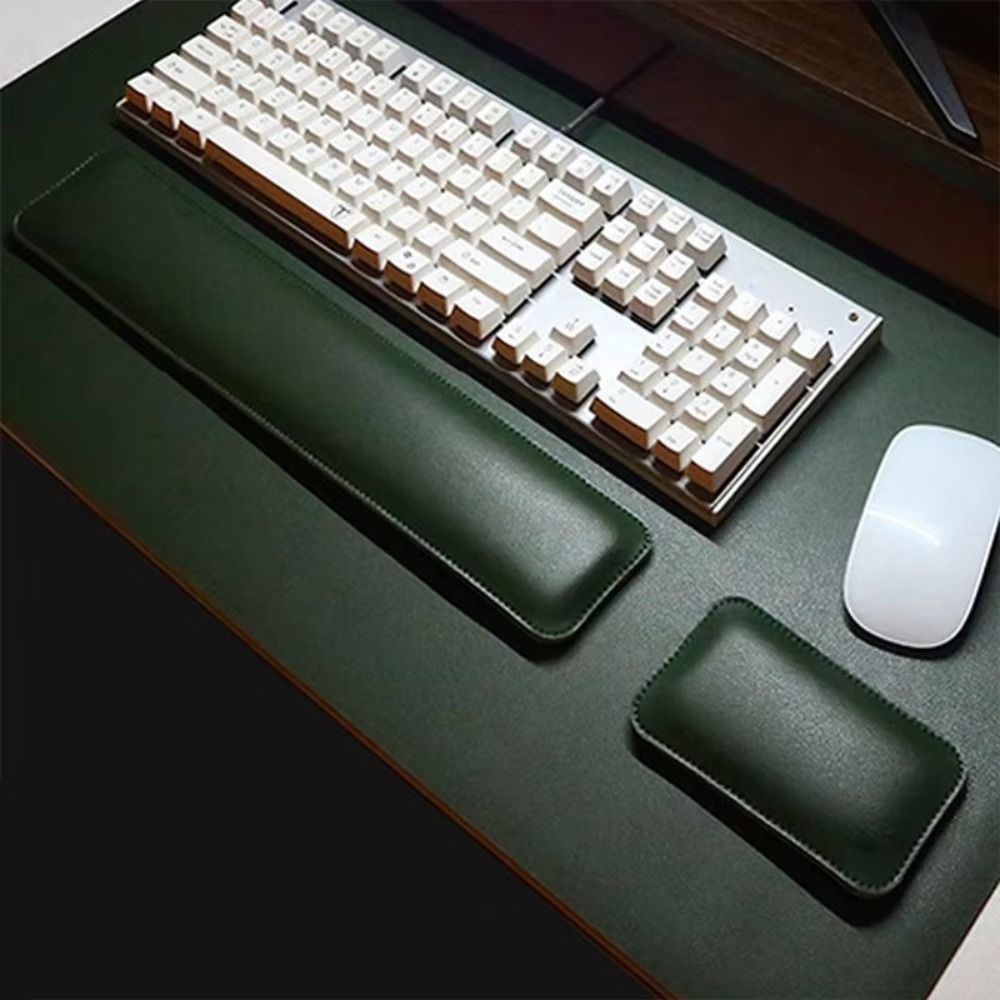 Alas Mouse Kulit Portabel Taha - Keyboard Wrist Pad Leather ulasan dan harga