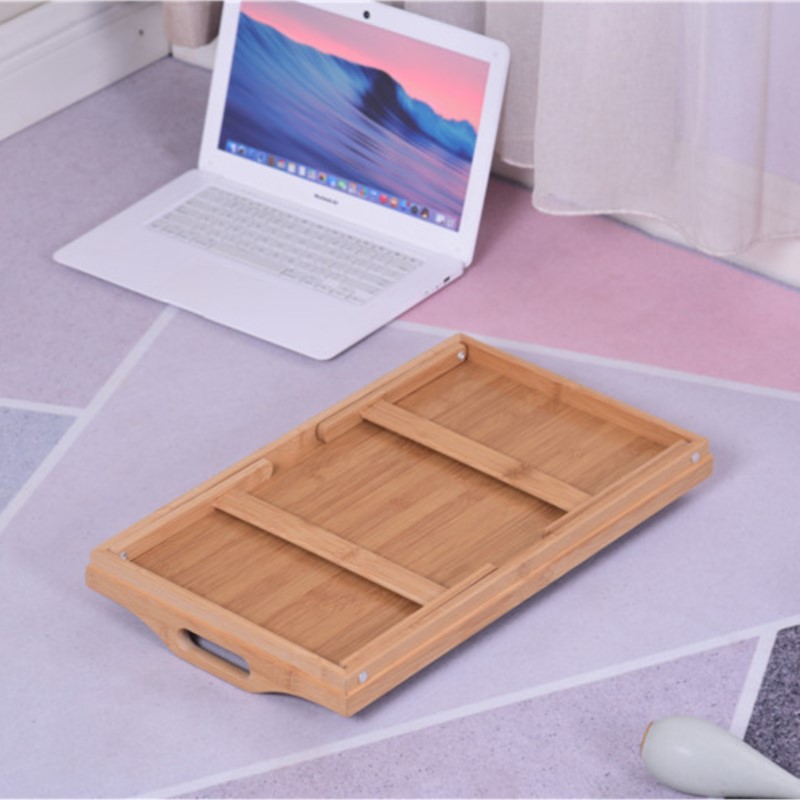 Nampan Tempat Tidur Kayu Bambu - Laptop Stand Bamboo ulasan dan harga