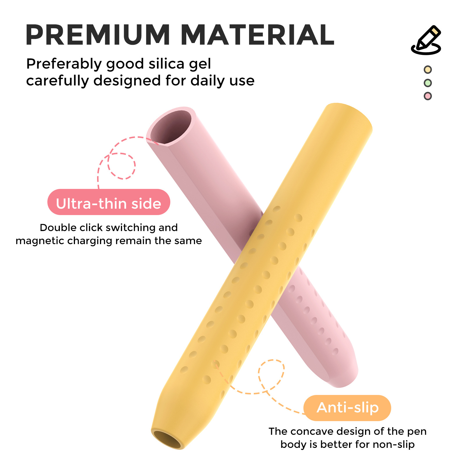 1 buah penutup Stylus untuk Ap - Pen Holder Magnetic ulasan dan harga