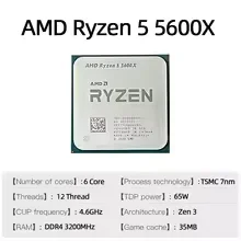CPU Desktop AMD Ryzen 5 5600X  - Amd Cpu Ryzen 5 ulasan dan harga