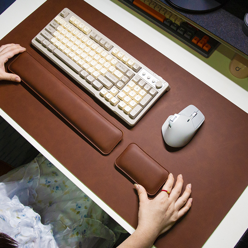 Alas Meja Anti Air PU Mouse Pa - Keyboard Wrist Pad Leather ulasan dan harga