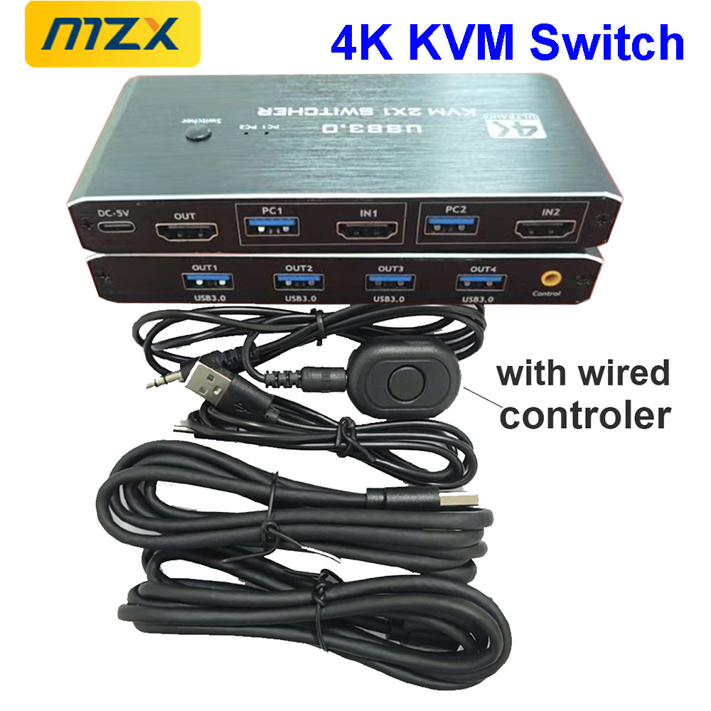 KVM Switch 4K 60Hz Switcher US - Tech Computer Accessories ulasan dan harga