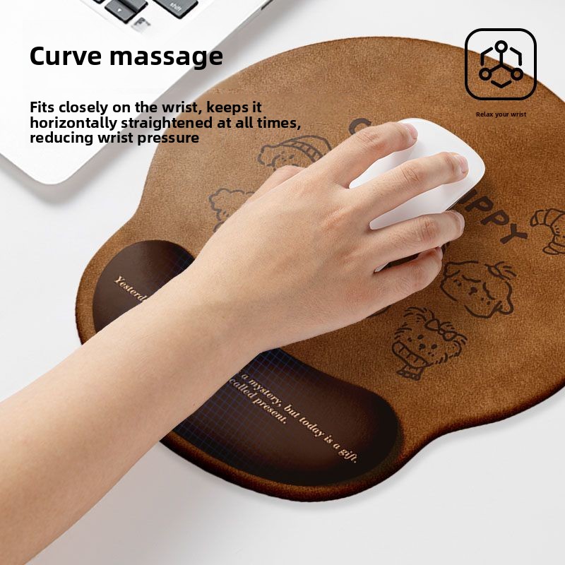 Alas Mouse Lucu Motif Anak Anj - Keyboard Wrist Pad Leather ulasan dan harga