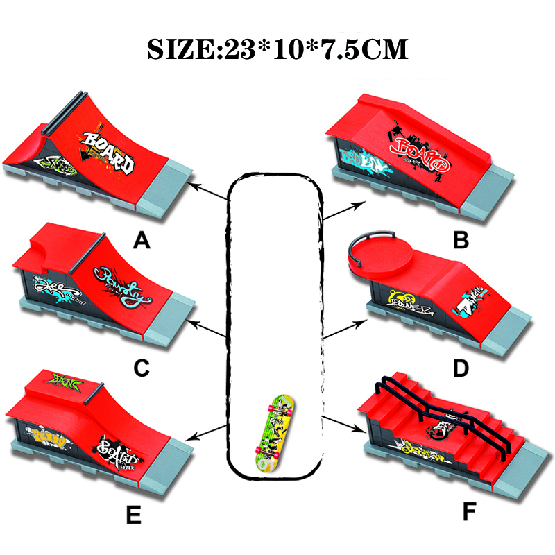 6 In 1 Jari Skateboard DIY Ska - Tech Deck Accessories ulasan dan harga