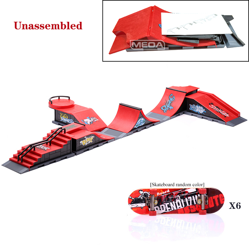 6 In 1 Jari Skateboard DIY Ska - Tech Deck Accessories ulasan dan harga