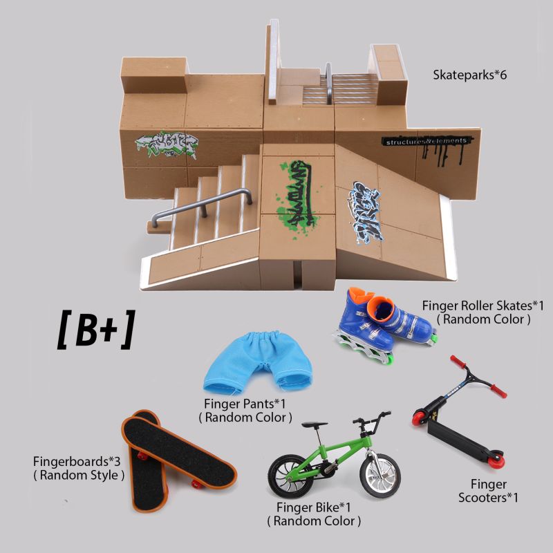 Kit taman Skateboard jari dek  - Tech Deck Accessories ulasan dan harga