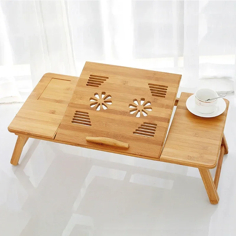 Meja/Dudukan Laptop Bambu yang - Laptop Stand Bamboo ulasan dan harga