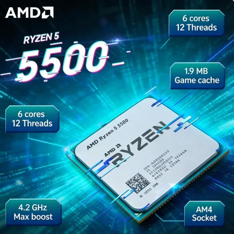 AMD Ryzen 5 5500 Studio Multi  - Amd Cpu Ryzen 5 ulasan dan harga